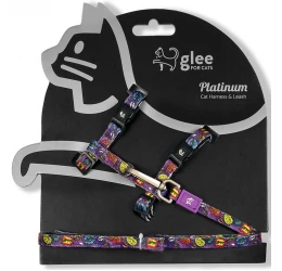 Οδηγός & Σαμαράκι Γάτας Glee Purple Boom 1x27-44cm