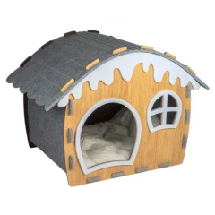 Ονυχοδρόμιο Φωλιά Γάτας από Τσόχα Glee Paws Biscuit XLarge 66x44x48cm Γκρι Ονυχοδρόμιο Φωλιά Γάτας από Τσόχα Glee Paws Biscuit XLarge 66x44x48cm Γκρι