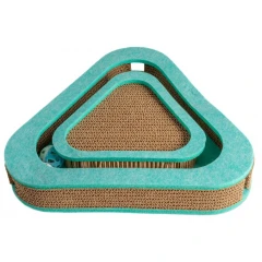 Ονυχοδρόμιο Γάτας από Τσόχα Glee Pawz 36x36x5cm Γαλάζιο