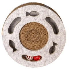 Ονυχοδρόμιο Γάτας από Τσόχα Glee Scratchy Spot 33x33x5,5cm Γκρι