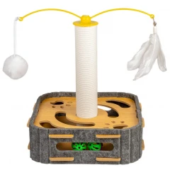 Ονυχοδρόμιο Γάτας από Τσόχα Glee Fountain 30x30x35cm Γκρι
