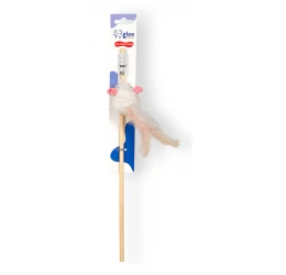 Παιχνίδι Γάτας Glee Cute Mouse Teaser με Catnip Λευκό 40cm