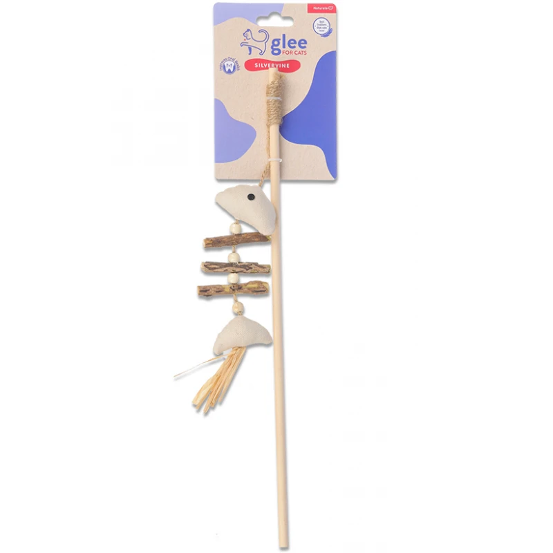 Παιχνίδι Γάτας Glee Fish Bone Wand 21x6cm Γάτες