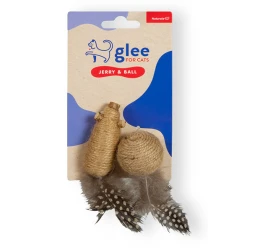 Παιχνίδι Γάτας Glee Jerry & Ball με Jute 7,5x3cm - 4cm Παιχνίδι Γάτας Glee Jerry & Ball με Jute 7,5x3cm - 4cm