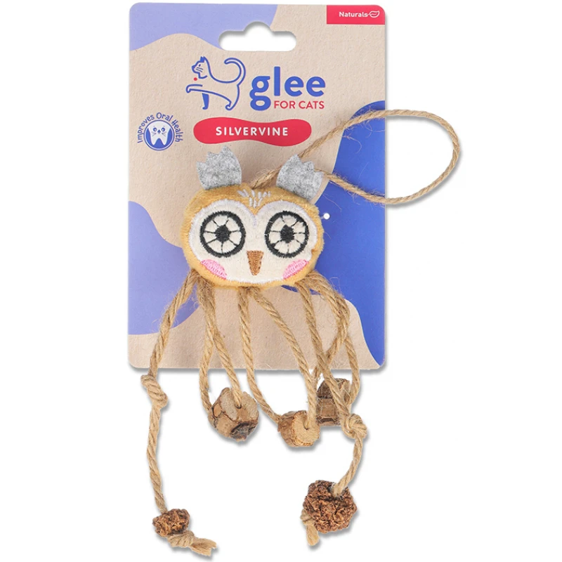 Παιχνίδι Γάτας Glee Jute Owl 23,5×6,5cm Γάτες