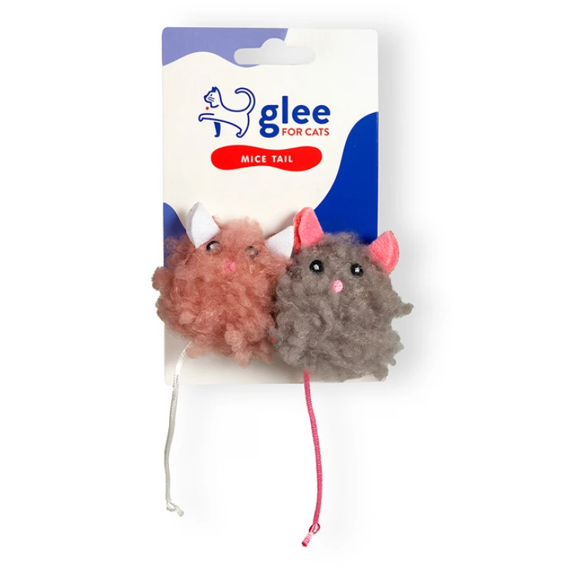 Παιχνίδι Γάτας Glee Mice Tail Twins με Catnip 7x4cm Γάτες Παιχνίδι Γάτας Glee Mice Tail Twins με Catnip 7x4cm Γάτες