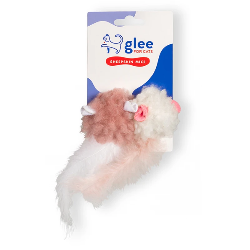 Παιχνίδι Γάτας Glee Sheepskin Mice Twins με Catnip 6,5x4cm Γάτες Παιχνίδι Γάτας Glee Sheepskin Mice Twins με Catnip 6,5x4cm Γάτες
