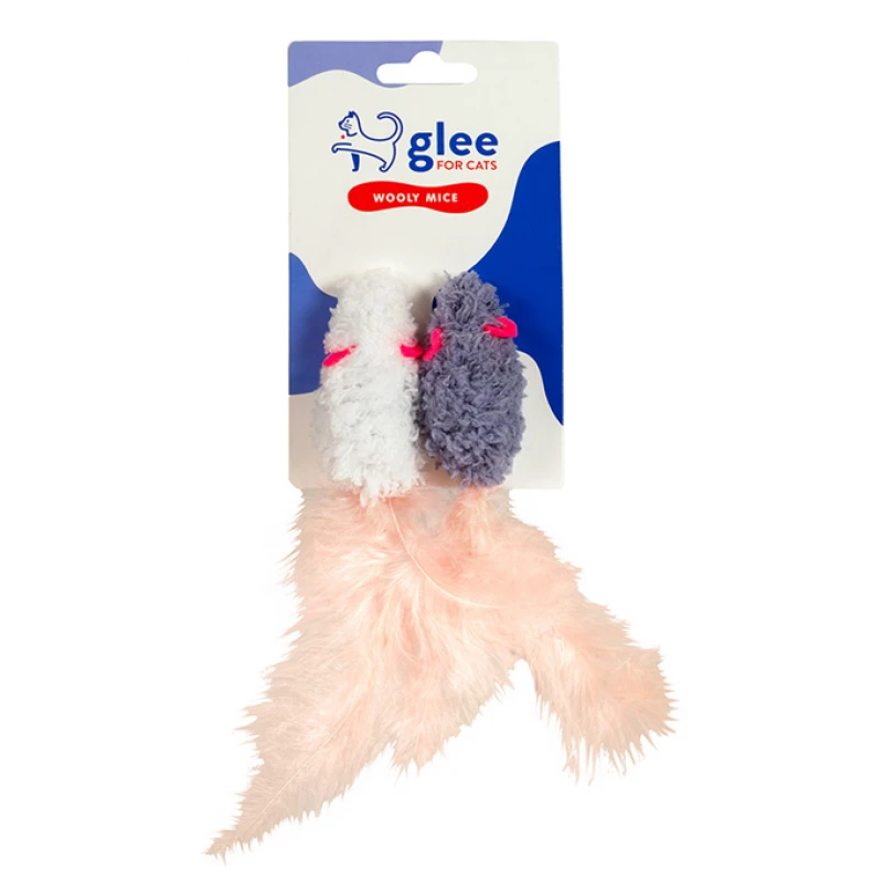 Παιχνίδι Γάτας Glee Wooly Mice Twins 7,5x3,5cm Γάτες Παιχνίδι Γάτας Glee Wooly Mice Twins 7,5x3,5cm Γάτες