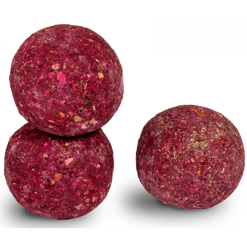 Παιχνίδι - Λιχουδιά για Τρωκτικά Glee Baked Timothy Hay Ball with Rose 4cm 3τμχ Μικρά Ζώα - Κουνέλια
