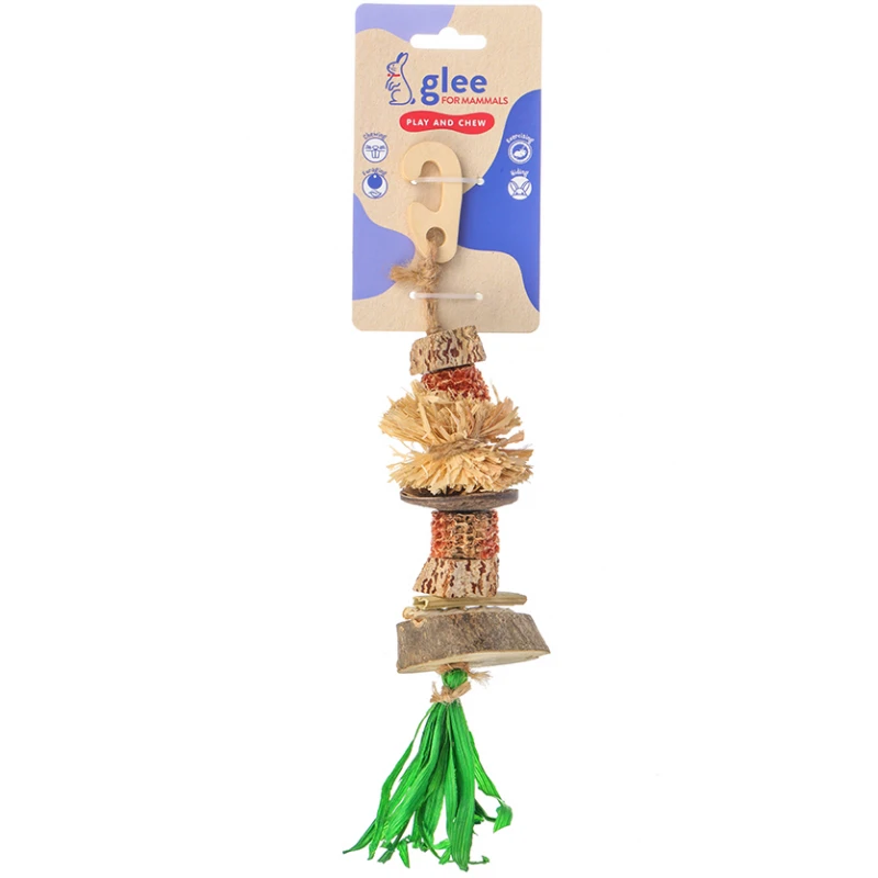 Παιχνίδι - Λιχουδιά για Τρωκτικά Glee Corn Cob n’ Pom Pom 17cm Μικρά Ζώα - Κουνέλια