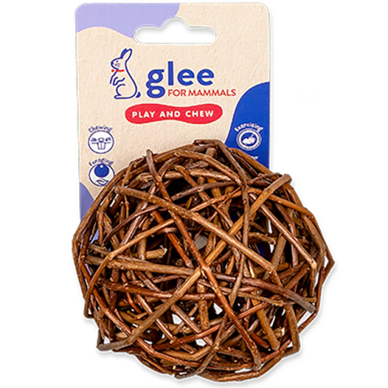 Παιχνίδι - Λιχουδιά για Τρωκτικά Glee Willow Ball 11cm Μικρά Ζώα - Κουνέλια