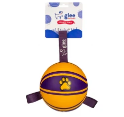Παιχνίδι Σκύλου Glee Basketball Medium Μωβ - Κίτρινο 15x15cm Παιχνίδι Σκύλου Glee Basketball Medium Μωβ - Κίτρινο 15x15cm