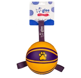Παιχνίδι Σκύλου Glee Basketball Medium Μωβ - Κίτρινο 15x15cm Παιχνίδι Σκύλου Glee Basketball Medium Μωβ - Κίτρινο 15x15cm