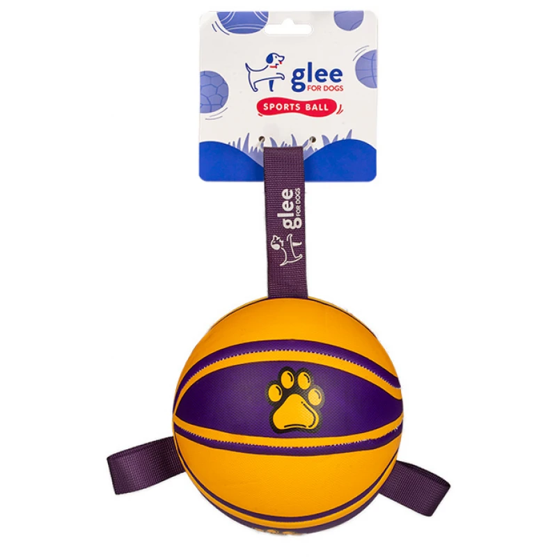 Παιχνίδι Σκύλου Glee Basketball Medium Μωβ - Κίτρινο 15x15cm Σκύλοι Παιχνίδι Σκύλου Glee Basketball Medium Μωβ - Κίτρινο 15x15cm Σκύλοι