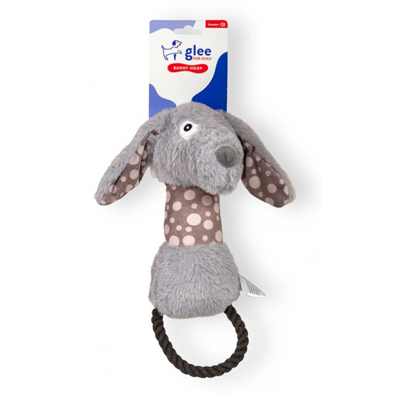 Παιχνίδι Σκύλου Glee Bunny Rope Hoop Squeaky 12x35cm Σκύλοι Παιχνίδι Σκύλου Glee Bunny Rope Hoop Squeaky 12x35cm Σκύλοι