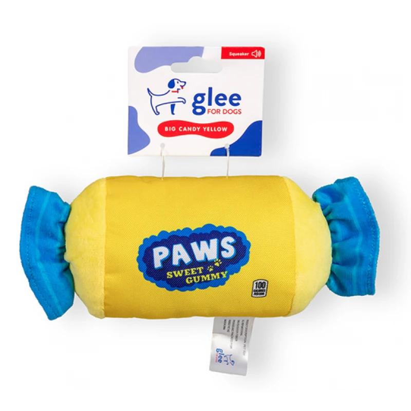 Παιχνίδι Σκύλου Glee Candy Squeaky Κίτρινο 10x22cm Σκύλοι Παιχνίδι Σκύλου Glee Candy Squeaky Κίτρινο 10x22cm Σκύλοι