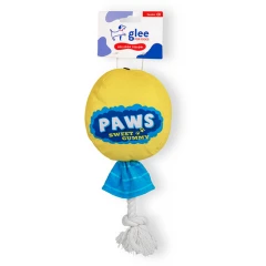 Παιχνίδι Σκύλου Glee Lollipop Rope Squeaky Κίτρινο 11x29cm