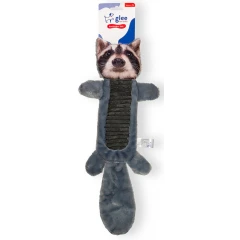 Παιχνίδι Σκύλου Glee Raccoon Skinny Tail Squeaky 22x50cm