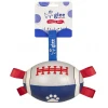 Παιχνίδι Σκύλου Glee Rugby Ball Medium Λευκό - Μπλε 15x15cm Σκύλοι Παιχνίδι Σκύλου Glee Rugby Ball Medium Λευκό - Μπλε 15x15cm Σκύλοι