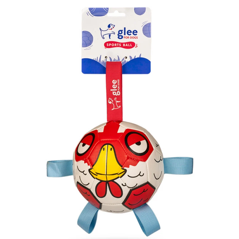 Παιχνίδι Σκύλου Glee Soccer Ball Chicken Medium 15x15cm Σκύλοι
