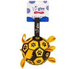 Παιχνίδι Σκύλου Glee Soccer Ball Κίτρινο - Μαύρο Medium 15x15cm Παιχνίδι Σκύλου Glee Soccer Ball Κίτρινο - Μαύρο Medium 15x15cm