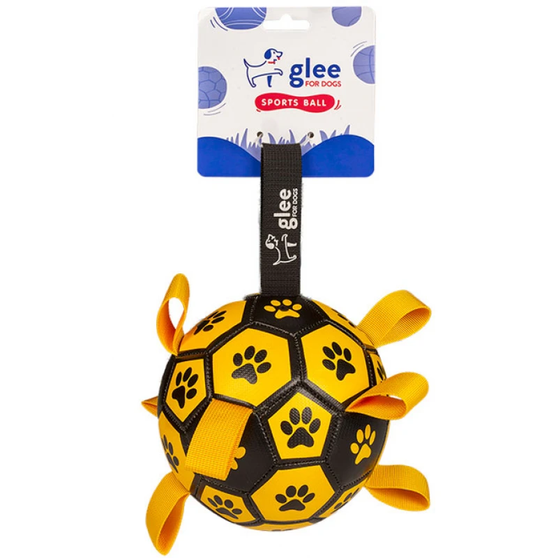 Παιχνίδι Σκύλου Glee Soccer Ball Κίτρινο - Μαύρο Medium 15x15cm Σκύλοι Παιχνίδι Σκύλου Glee Soccer Ball Κίτρινο - Μαύρο Medium 15x15cm Σκύλοι