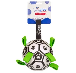 Παιχνίδι Σκύλου Glee Soccer Ball Λευκο - Μαύρο Medium 15x15cm Παιχνίδι Σκύλου Glee Soccer Ball Λευκο - Μαύρο Medium 15x15cm