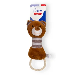 Παιχνίδι Σκύλου Glee Teddy Rope Hoop Squeaky 12x35cm Παιχνίδι Σκύλου Glee Teddy Rope Hoop Squeaky 12x35cm