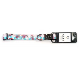 Περιλαίμιο Σκύλου Glee Floral με Μεταλλικό Κούμπωμα S 15mmx30cm-45cm