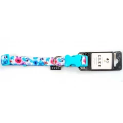 Περιλαίμιο Σκύλου Glee Peony με Πλαστικό Κούμπωμα M 20mmx40cm-55cm