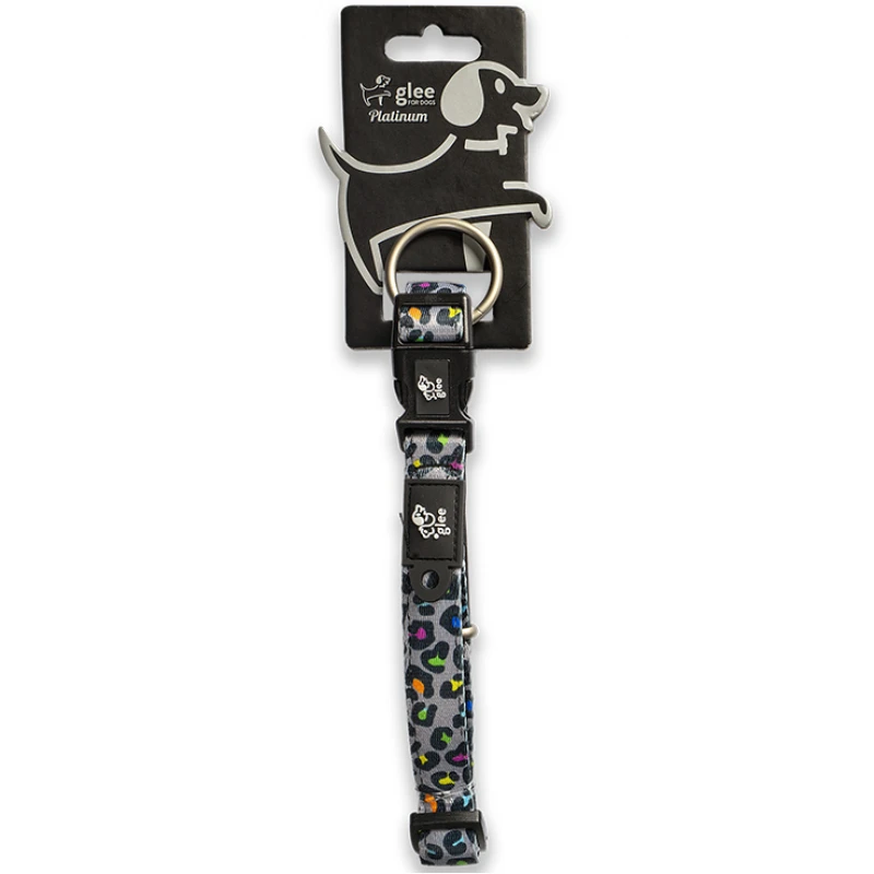 Περιλαίμιο Σκύλου Glee Platinum Indy Leo Large 25mm x 45-65cm Σκύλοι