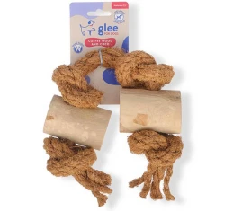 Πλεκτό Σχοινί Κάνναβης με Διπλό Παιχνίδι, Ξύλο Μάσησης για Σκύλους Glee Large 45cm Πλεκτό Σχοινί Κάνναβης με Διπλό Παιχνίδι, Ξύλο Μάσησης για Σκύλους Glee Large 45cm