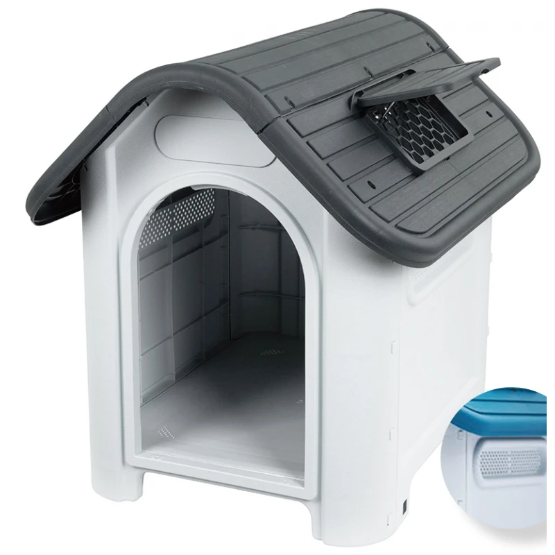 Σπιτάκι Σκύλου Πλαστικό Glee Dog House Olympus 75x59x66cm Grey ΣΚΥΛΟΙ