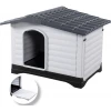 Σπιτάκι Σκύλου Πλαστικό Glee Dog House Olympus 87x72x77,5cm Grey με πλαϊνή πόρτα ΣΚΥΛΟΙ