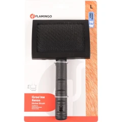 Βούρτσα Σκύλου, Γάτας Flamingo Slicker Brush Renzo Groome Large 20.3 x 11.5 x 4.8 cm