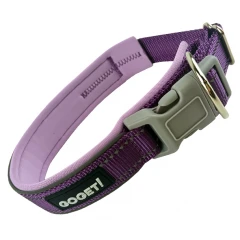 Περιλαίμιο Σκύλου GoGet Neoprene Safety Lock Large 3x43-50cm Μωβ