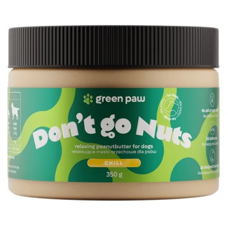 Green Paw Don't Go Nuts Chill Χαλαρωτικό Φυστικοβούτυρο 350g Σκύλοι