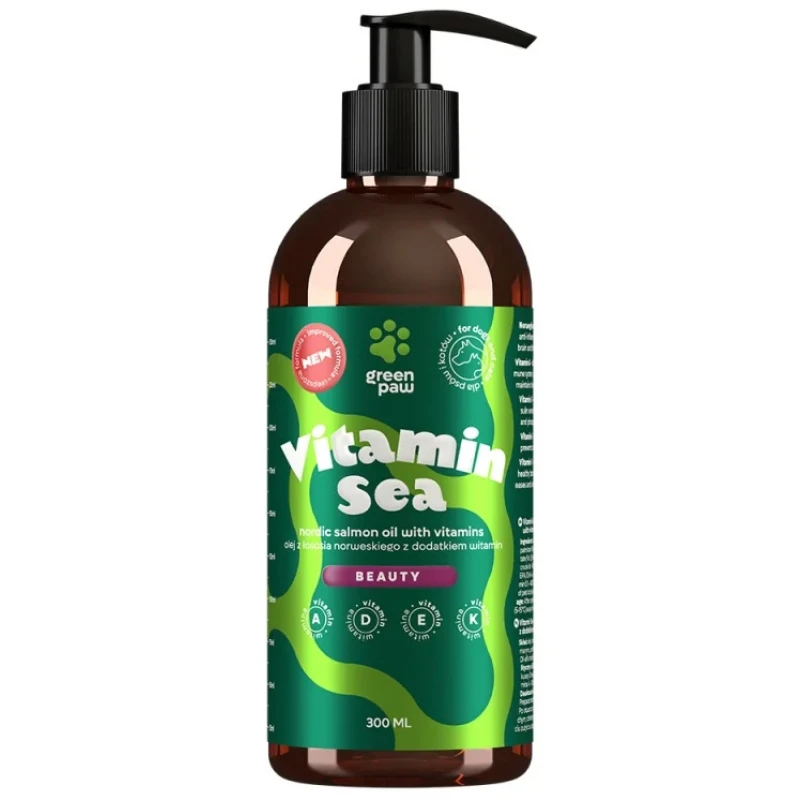 Green Paw Vitamin Sea Λάδι Σολομού 300ml Σκύλοι