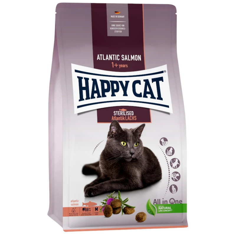 Happy Cat Supreme Sterilised Σολομός 10kg ΞΗΡΑ ΤΡΟΦΗ ΓΑΤΑΣ