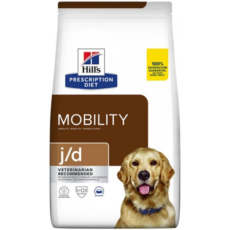 Hill's Prescription Diet j/d Joint Care για Σκύλους με Κοτόπουλο 12Kg (10kg + 2kg Δώρο) Σκύλοι