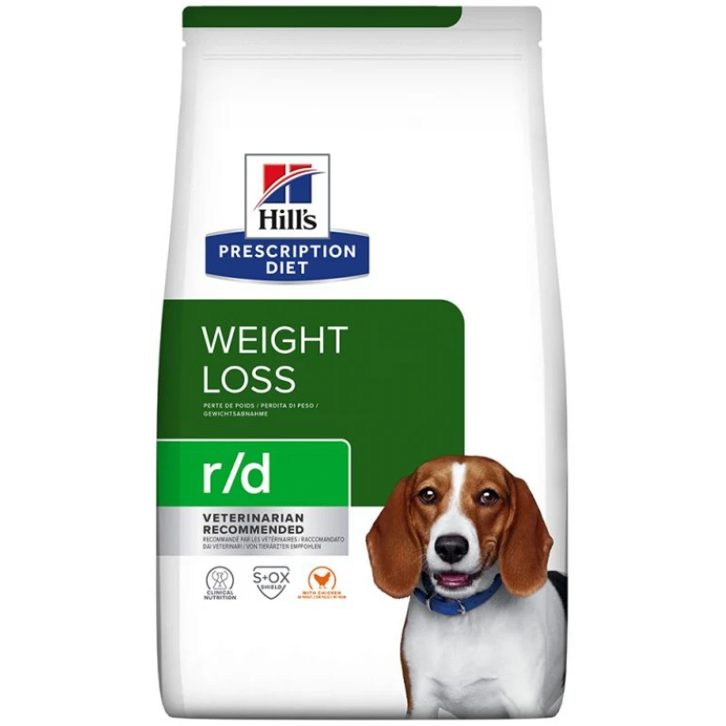 Hill's Prescription Diet r/d Weight Loss για Σκύλους Με Κοτόπουλο 10kg Σκύλοι