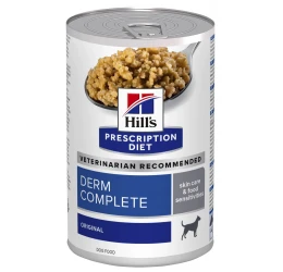 Hill's PD Canine Derm Complete Skin Care and Food Sensitivities 370gr  Hill's PD Canine Derm Complete Skin Care and Food Sensitivities 370gr