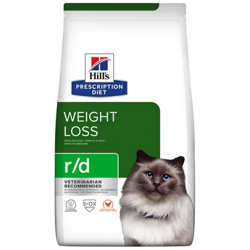 Hill's Prescription Diet r/d Weight Loss Για Γάτες Με Κοτόπουλο 1,5kg ΓΑΤΕΣ