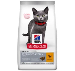 Hill's Science Plan Kitten Sterilised Healthy Development Για Γάτες Με Κοτόπουλο 1,5kg (1kg + 500gr Δώρο)