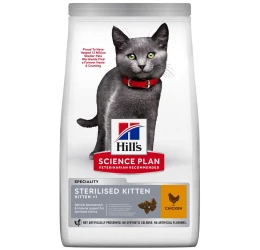 Hill's Science Plan Kitten Sterilised Healthy Development Για Γάτες Με Κοτόπουλο 1,5kg (1kg + 500gr Δώρο)