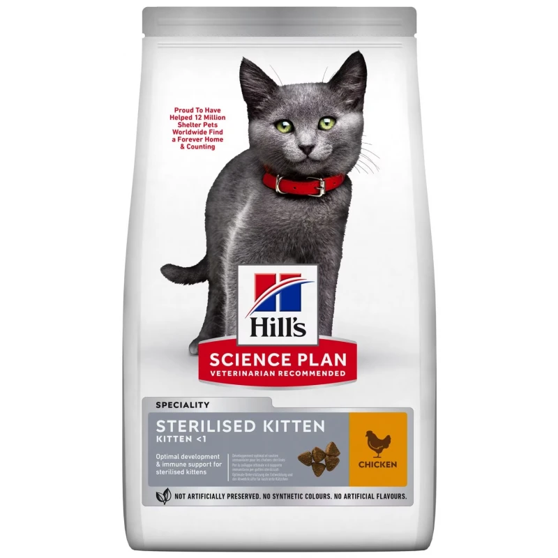 Hill's Science Plan Kitten Healthy Development Για Γάτες Με Κοτόπουλο 1,5kg  ΓΑΤΕΣ