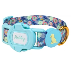 Περιλαίμιο Σκύλου Habby "Flowers" Large 20mm x  32-43cm