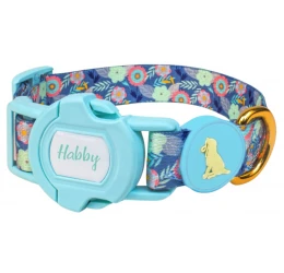 Περιλαίμιο Σκύλου Habby "Flowers" Large 20mm x  32-43cm Περιλαίμιο Σκύλου Habby "Flowers" Large 20mm x  32-43cm
