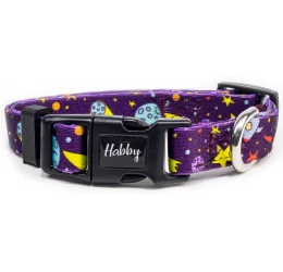 Περιλαίμιο Σκύλου Habby "Galaxy" Medium 15mm x 25-35cm Μωβ Περιλαίμιο Σκύλου Habby "Galaxy" Medium 15mm x 25-35cm Μωβ