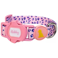 Περιλαίμιο Σκύλου Habby "Pink Leopard" Large 20mm x 32-43cm Ροζ Περιλαίμιο Σκύλου Habby "Pink Leopard" Large 20mm x 32-43cm Ροζ